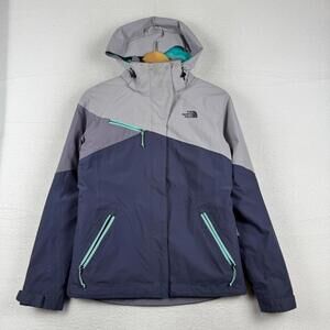 The North Face Womens Small Cinnabar Triclimate 3 in 1 Jacket Purple Ski Snow